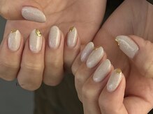 アイネイルズ 吉祥寺店(I nails)/つぶつぶベージュ砂ネイル