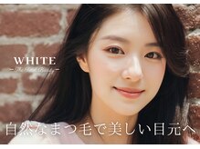 ホワイト(WHITE)の雰囲気（人気のフラットラッシュ・最高級セーブルが地域最安値！マツパも）