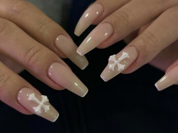 ジェミーネイル エビス(Jemiy nail ebisu)/スキニーフレンチワンカラー