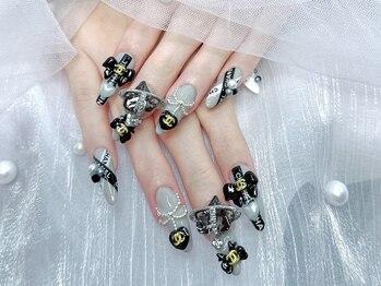 ルル 新宿店(Lulu’s)/チップ長さ出し持ち込みデザイン