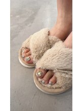 プルメリアドット(Plumeria.)/埋め尽くしネイル