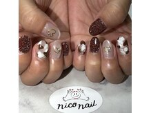 ニコネイル(nico nail)の雰囲気（大人気のフラッシュネイル☆ハートと合わせて可愛さUP☆）
