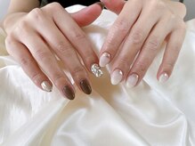 キキネイル 二子玉川(kikinail)/ちぐはぐ秋ネイル