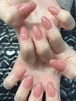 ネスレ ネイル(NESTLE NAIL)の写真/シンプルアート(持込OK)￥5,850/パーツ付きワンカラー￥3,350◆駅近個室プライベートサロン♪