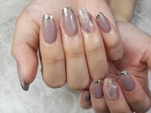 moqu.【モク】/ガラスフレンチネイル