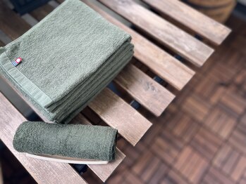 アロマ アンド ドライヘッドスパ 至福のひととき/お客様用施術タオル