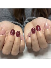 リミズネイルビューティー 名駅店(RimisNailxbeauty)/ハートホロが可愛いデザイン