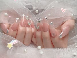 バレンタインネイル