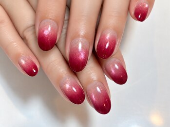 キラネイル アンド アイラッシュ by World Beauty(KIRA)/ボルドーグラデーション