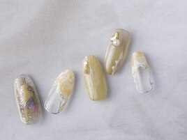 くすみカラーニュアンスネイル