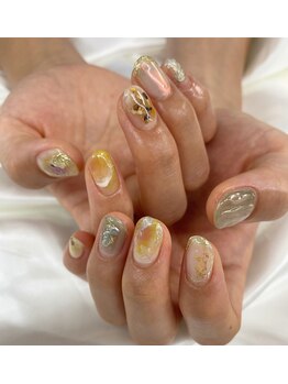 イン ザ ピンク サニー(in the pink SUNNY)/くすみニュアンスネイル　￥8800