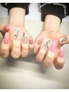 シンプルネイルのメニューでも！