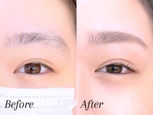 ミーナ 鍋島店(mina)/アイブロウWAX＋まつ毛パーマ上