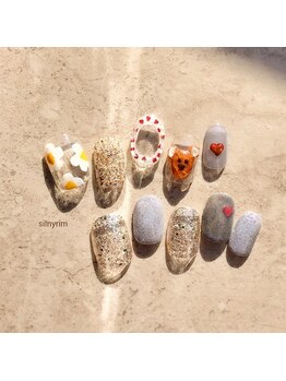 シルニー リム(Silny rim)/アシンメトリーニュアンスネイル