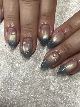 プレシオサ ネイル(Preciosa Nail)/マグネット+グラデーション