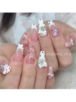 クイーンズビューティーサロン 歌舞伎町店(Queen's beauty salon)/チップ長さ出し10本やり放題