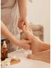 【FOOT】LUXURY SPA◆極上フットスパ+角質ケア（ジェルなし） ¥5500