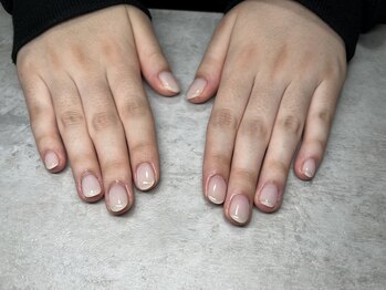 透け感ワンカラー