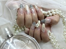 アンジュ(Ange)/【Miyu】千鳥柄冬ネイル