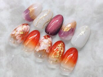 ネイルサロン シェル(Nail Salon SHELL)/成人式コースサンプルチップ