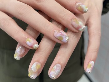 イト 藤崎店(ito)/マーブル柄ネイル◎