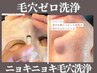 毛穴ゼロ《３D角栓　ニョキニョキ毛穴洗浄》+毛穴引き締めパック¥5500
