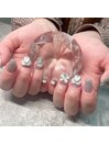 フラッシュネイルフレンチネイル