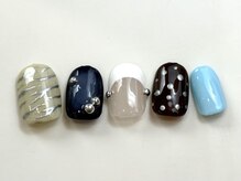 ネイルメゾン 天神店(NAIL MAISON)/y2kフレンチゼブラチーク¥8000
