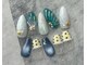 ネイル ブーマー(Nail BOOMER)の写真/夏の海を指先に!貝殻とマーメイドの魔法で彩るマグネットネイルはパールも輝く☆