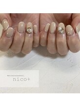 ニコ(nico+)/ビジューネイル