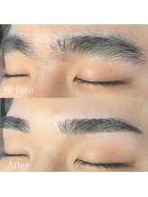 ビューステージ アイブロウサロン 小倉/男性1番人気ストレート眉♪