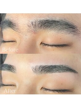 ビューステージ アイブロウサロン 小倉/男性1番人気ストレート眉♪