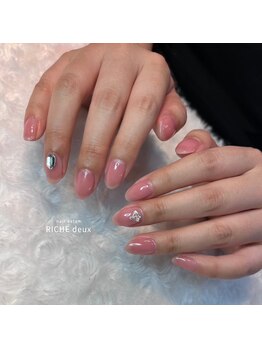 リッシュ ドゥ(RICHE deux)/ピンクちゅるんネイル