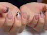 ＜ジェルネイル＞★持ち込み アートフリー 80min simple (2~4本程度)  ￥8900