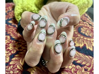 ブランシュ 藤沢(Blanche)/オーダーメイドネイル ガラス玉