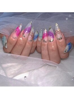 ネイルサロン ヴェルニ(NAIL SALON VERNIS)/フラッシュネイル奥行デザイン