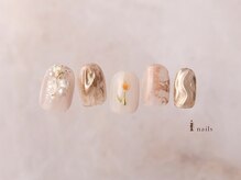 アイネイルズ 横浜EAST店(I-nails)/ニュアンスお花ネイル
