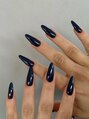 ベストネイル 渋谷109前店(Best Nail) 長さ出しワンカラー、大人っぽく、静かなネイビー