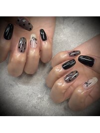 2025冬ネイル【モノトーン】