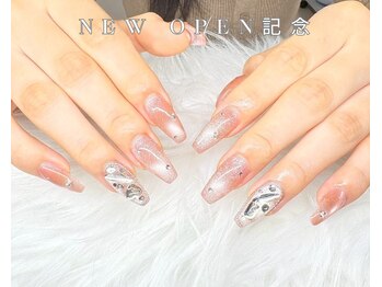 ワンカラーネイルツイードネイル