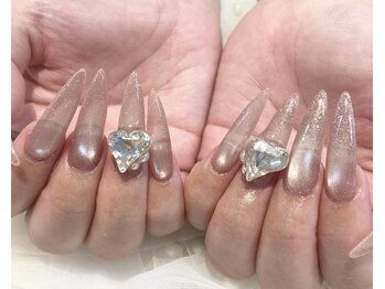シエル(Ciel)の写真/美フォルムが叶う★宝石のような美しい指先へ♪【ジェルチップ長さ出し★フリーアートシンプル¥12800】