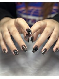 シアーブラック×リボン