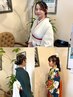 【祝ご卒業(卒業式ヘアセット＋着付け・袴)】　¥16500　※お電話予約限定！
