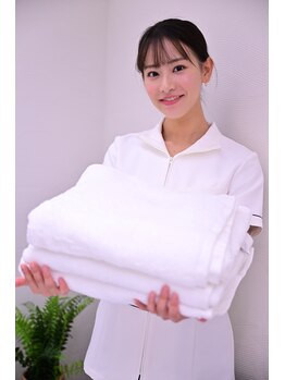 ボディーエール/しっかり洗濯したふわふわタオル