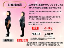 カインド整体院(KiND整体院)/50代　3ヵ月ダイエット成果
