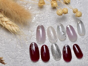 ボルドー×ミラーグラデ