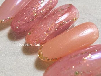 ピンクラメ×ニュアンス