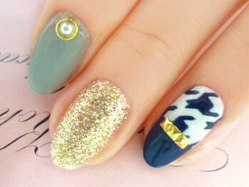 ネイルサロン ベビーピンク(Nail salon BABY PINK)/千鳥柄★