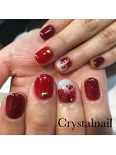 クリスタルネイル ボンベルタ橘店(CRYSTAL NAIL)/ハートネイル