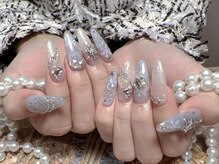 モアネイル 新宿/クリスマスネイル/持ち込み/新宿